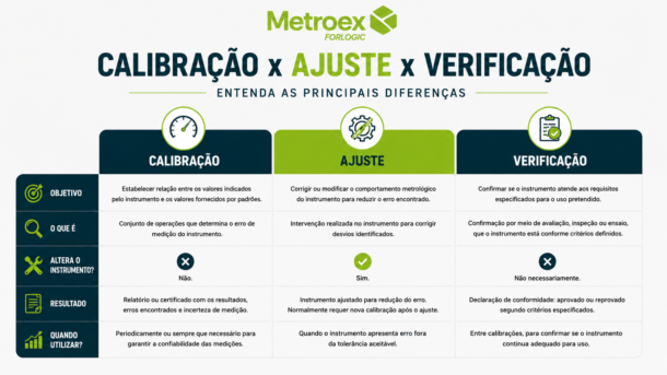 Infográfico mostrando a cadeia de rastreabilidade metrológica aplicada ao controle de instrumentos de medição